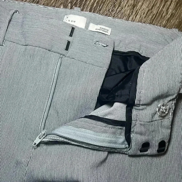Womens a new day Grey Stripe Dress Pants - 6 - Picture 6 of 7